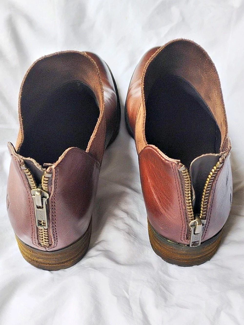 Born Kerri Ankle Bootie Leather Ankle Boots Brown - Picture 4 of 8